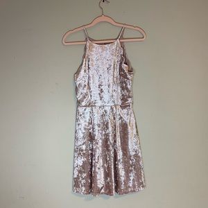 I.N. San Francisco Sleeveless Pink Velvet Dress